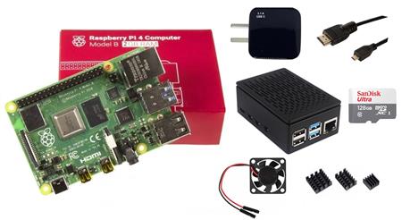 Kit Raspberry Pi 4 B 2gb Original + Fuente + Gabinete + Cooler + HDMI + Mem 128gb + Disip